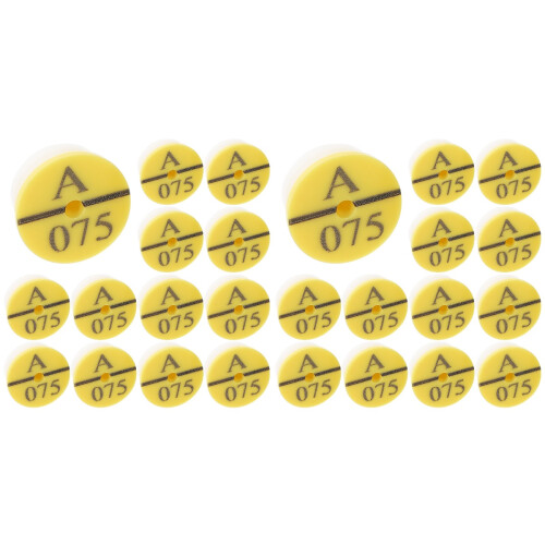 100Pièces Accessoires Identification Animaux Plastique 2