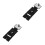 2Pcs Portable Black Makeup Organizer ABS Foldable Palette with Mirror 3
