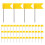 100Pcs Decorative Yellow Map Push Pins - Flag Markers for Cork Boards 1