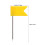 100Pcs Decorative Yellow Map Push Pins - Flag Markers for Cork Boards 2