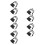 10Pcs Stable Backup Battery Pack for Safe Box Home Office Use 6