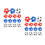 30Pièces Replacement Baby-Foot Multicolores Pour Jeux De Table 6
