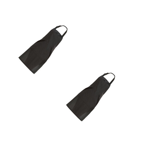 2Pcs Black Sleeveless Apron for Salon, Kitchen and Workshop Protection 1