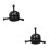 2Pcs Durable Black Metal Fan Blower Wheel Puller Tool for Hvac Repairs 8