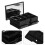 2Pcs Portable Black Makeup Organizer ABS Foldable Palette with Mirror 9