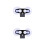 2Sets Durable Plastic Suction Cup Bracket for Car Radar Windshield Use 7