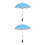 2Pcs Stroller Accessories Sky-Blue Clip on Umbrella Sun Shade 4