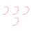 4Pièces Queue Rose Costume Animal Cosplay Accessoire 7
