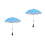 2Pcs Stroller Accessories Sky-Blue Clip on Umbrella Sun Shade 5