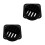 2Pièces Grille D'évent Noire En Plastique Pour Chauffage 4