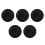 5Pièces Membrane Vibration Caoutchouc Noir Pour Enceinte Basses Auto 5