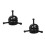2Pcs Durable Black Metal Fan Blower Wheel Puller Tool for Hvac Repairs 7