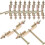 50Pcs Golden Plastic Socket Box Wall Mount Recessed Insulation Repair 2