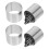 72Pcs Durable Silver Circle Cutters for Clay Crafts and Sculpting 3
