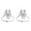 2Pcs Transparent Plastic Barber Tool Belt Pouch Compact Organizer Case 5