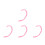 4Pièces Queue Rose Costume Animal Cosplay Accessoire 3