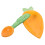 3Sets Assorted Ceramic Carrot Shape Dip Bowls and Mini Serving Spoons 1