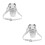 2Pcs Transparent Plastic Barber Tool Belt Pouch Compact Organizer Case 3