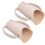 6Pièces Coupe Portion Beige PP Pour Seniors Avec Prise Sécurisée 1