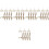50Pcs Golden Plastic Socket Box Wall Mount Recessed Insulation Repair 4