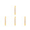 4Pcs Golden Cordless Curtain Opener Handle Aluminum Window Pull Rod 8