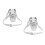2Pcs Transparent Plastic Barber Tool Belt Pouch Compact Organizer Case 6