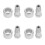 4Pièces Kit Composant Cric Sol Alliage Argent Durable Usage Auto 9