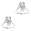 2Pcs Transparent Plastic Barber Tool Belt Pouch Compact Organizer Case 7