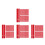 80Pcs Red Fishing Pole Wraps Elastic Rod Belts for Secure Angling 3