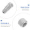4Pièces Kit Composant Cric Sol Alliage Argent Durable Usage Auto 11