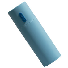 2Pcs Compact Travel Toothbrush Storage Holder Blue Plastic Carry Case