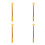 4Pcs Golden Cordless Curtain Opener Handle Aluminum Window Pull Rod 6