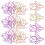 200Pièces Clips Note Métal Colorés Pour Et Scrapbooking 3