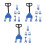 6Ensembles Miniatures Outils Construction Plastique Pour Décor 4