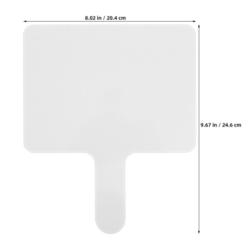 12Pièces Petite Ardoise Blanche Bois Double Face Portable Réutilisable 1