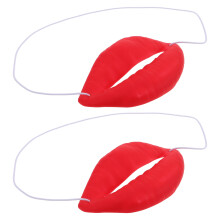 4Pièces Accessoires Cosplay Rouges En Caoutchouc Solide