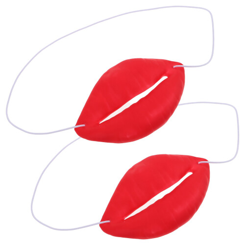 4Pièces Accessoires Cosplay Rouges En Caoutchouc Solide 2