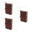 3Pcs Blank Notebook Journal Coffee PU Cover Vintage Travel 8
