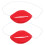 4Pièces Accessoires Cosplay Rouges En Caoutchouc Solide 2