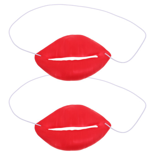 4Pièces Accessoires Cosplay Rouges En Caoutchouc Solide 1