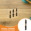 3Pièces De Fléchettes Noires Métal Filetées Confort Grip Durable 8