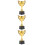 3Pièces Coupes Trophées Enfants Usage Décor Jeux 8