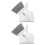 5Sets Small Grey Broom and Dustpan Set PP for Keyboard Car Use 2