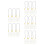 120Pièces Clips À U En Acier Inoxydable Argent Pour Boucles 6