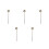 5Pièces Outils Saxophone Argentés Pour Entretien Musical 4