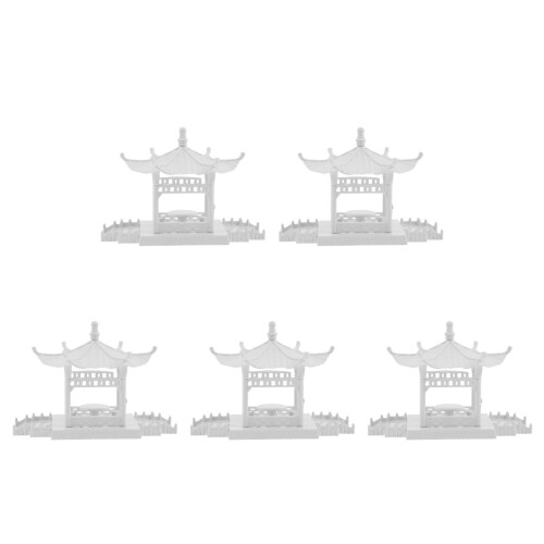 5Pièces Ornement Miniature Plastique Décoration 1