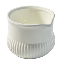 2Pcs Japanese Style White Ceramic Mini Milk Jug Creamer for Serving