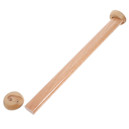 2Pièces Tringles En Bois Pour Placard Robustes 2