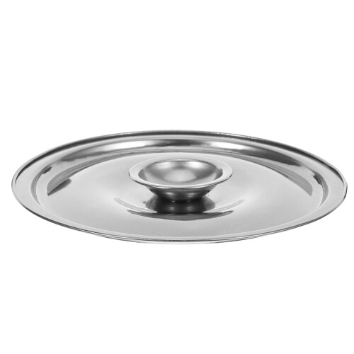 3Pcs Silver Stainless Steel Cookware Lids Universal Pot and Pan Covers 1