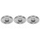 3Pcs Silver Stainless Steel Cookware Lids Universal Pot and Pan Covers 10